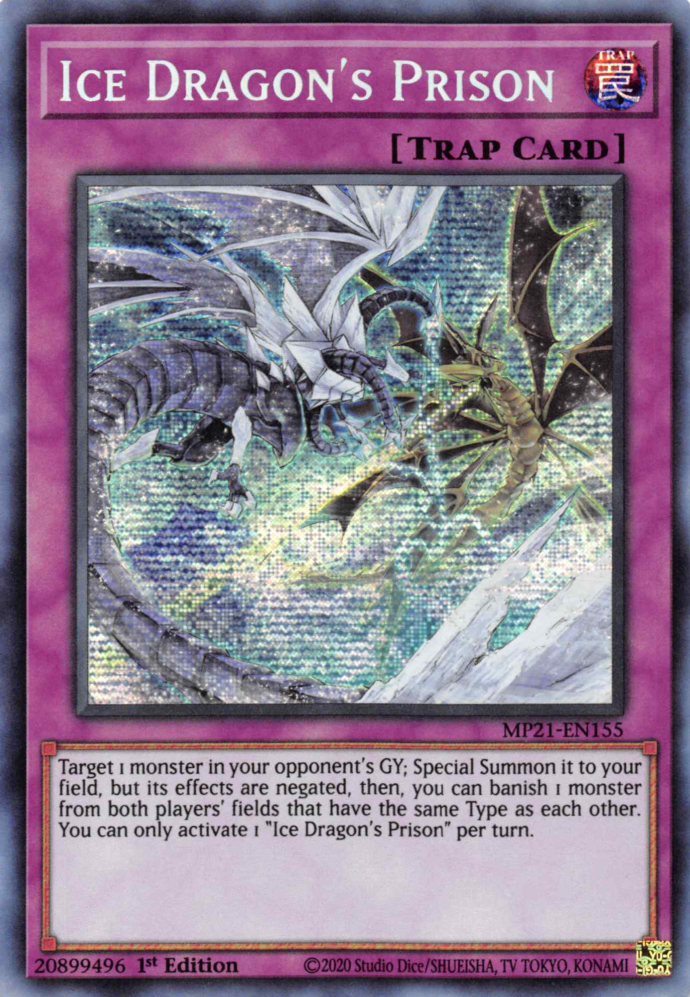 Ice Dragon's Prison [MP21-EN155] Prismatic Secret Rare | Event Horizon Hobbies CA