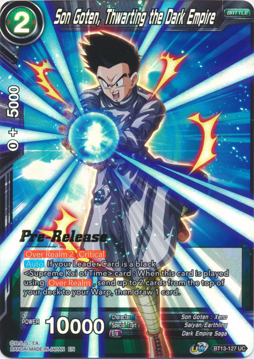 Son Goten, Thwarting the Dark Empire (BT13-127) [Supreme Rivalry Prerelease Promos] | Event Horizon Hobbies CA