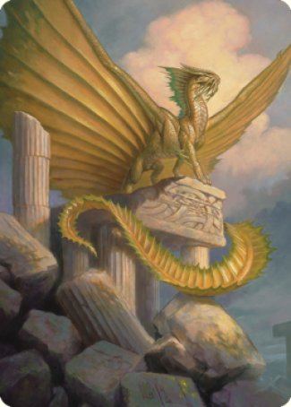 Ancient Gold Dragon Art Card (05) [Commander Legends: Battle for Baldur's Gate Art Series] | Event Horizon Hobbies CA