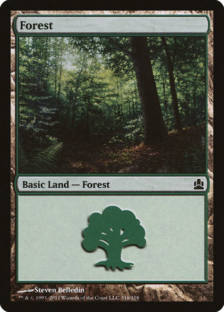 Forest (316) [Commander 2011] | Event Horizon Hobbies CA