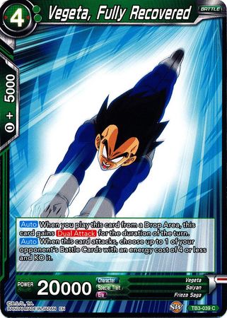 Vegeta, Fully Recovered (TB3-039) [Clash of Fates] | Event Horizon Hobbies CA