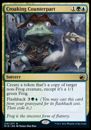 Croaking Counterpart (Promo Pack) [Innistrad: Midnight Hunt Promos] | Event Horizon Hobbies CA