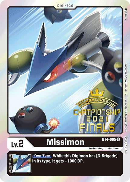 Missimon [BT4-005] (2021 Championship Finals Event Pack Alt-Art Gold Stamp Set) [Great Legend Promos] | Event Horizon Hobbies CA