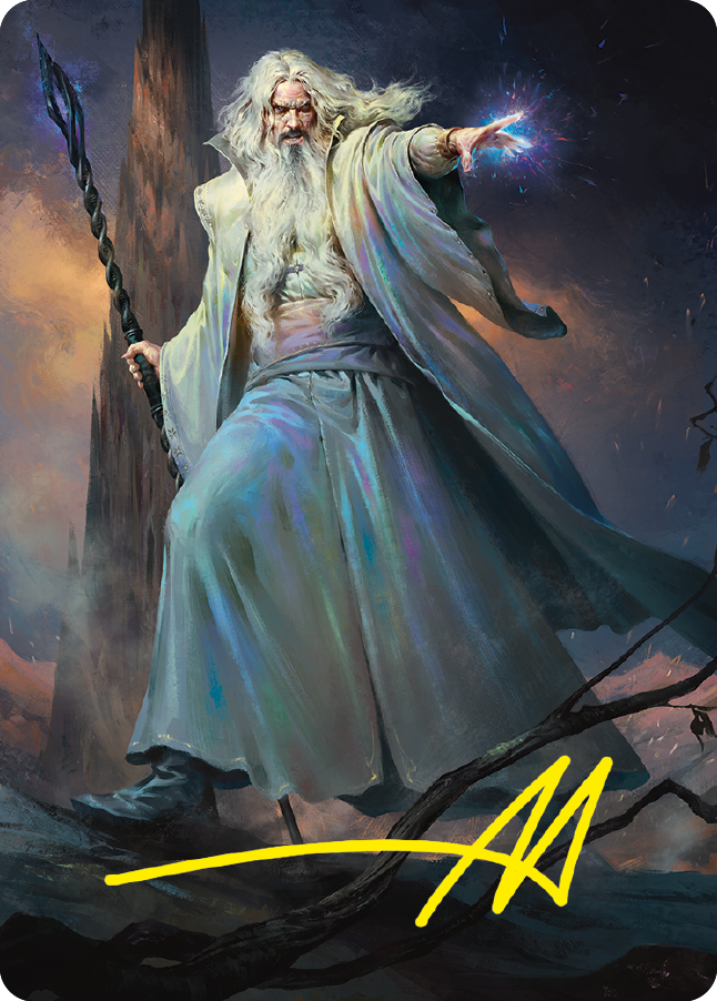 Saruman of Many Colors Art Card (Gold-Stamped Signature) [The Lord of the Rings: Tales of Middle-earth Art Series] | Event Horizon Hobbies CA