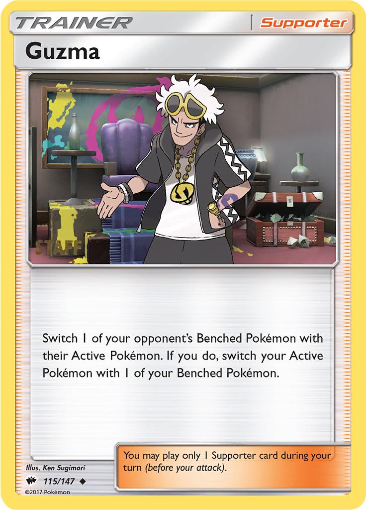 Guzma (115/147) (Regional Championships Staff) [Sun & Moon: Burning Shadows] | Event Horizon Hobbies CA