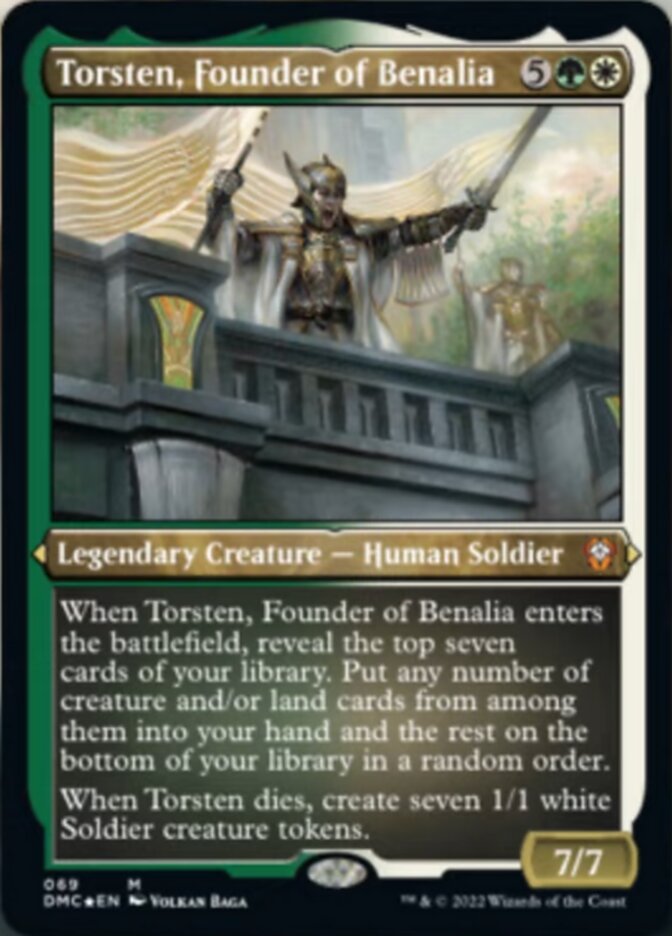 Torsten, Founder of Benalia (Foil Etched) [Dominaria United Commander] | Event Horizon Hobbies CA