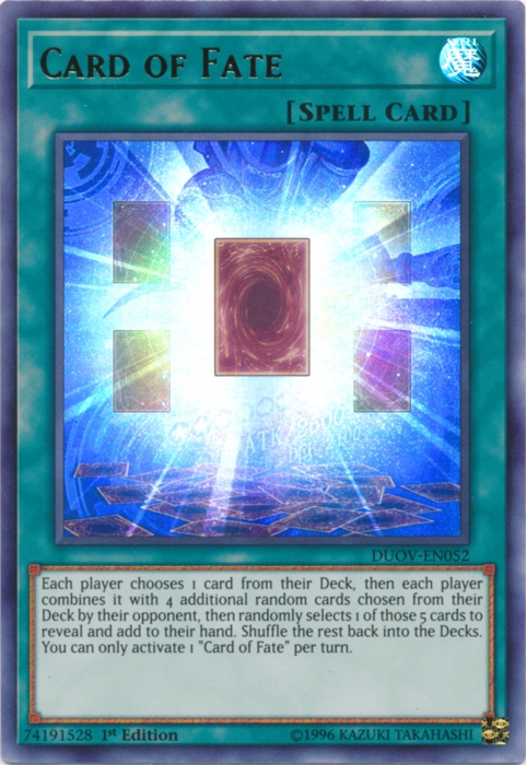 Card of Fate [DUOV-EN052] Ultra Rare | Event Horizon Hobbies CA