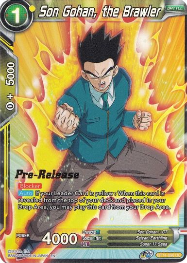 Son Gohan, the Brawler (BT14-098) [Cross Spirits Prerelease Promos] | Event Horizon Hobbies CA