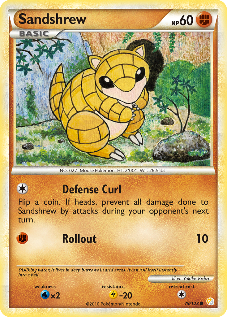 Sandshrew (79/123) [HeartGold & SoulSilver: Base Set] | Event Horizon Hobbies CA