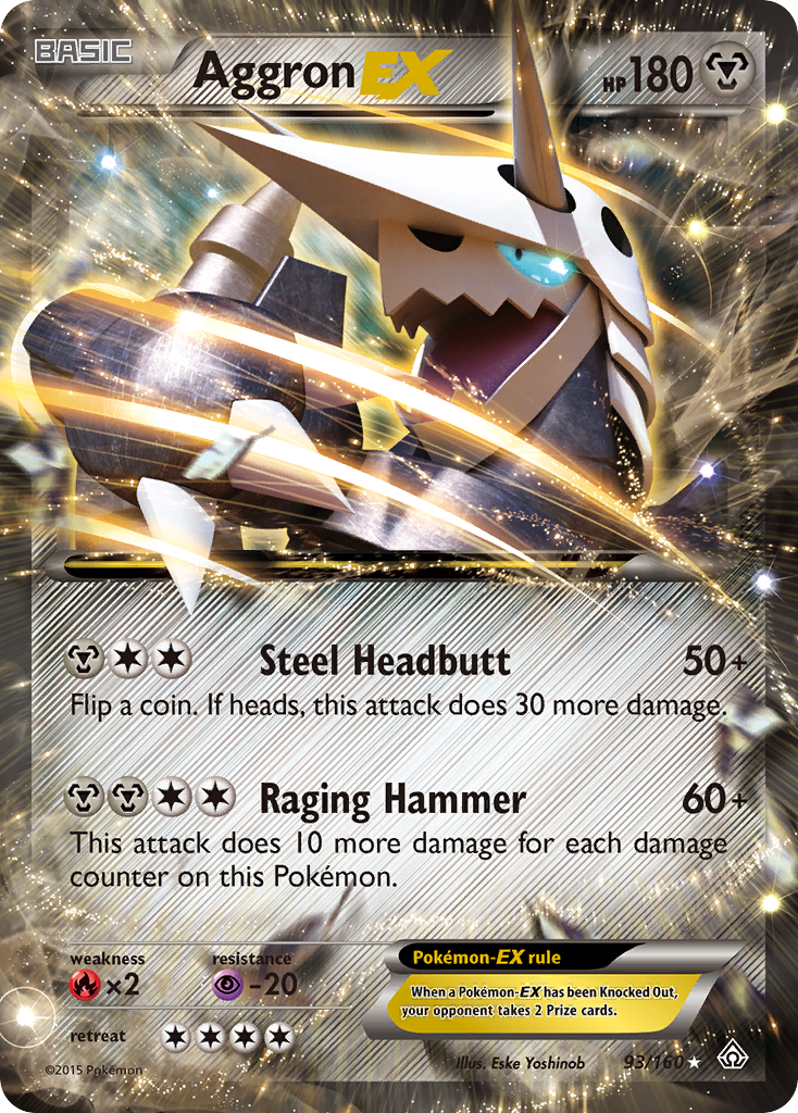 Aggron EX (93/160) [XY: Primal Clash] | Event Horizon Hobbies CA