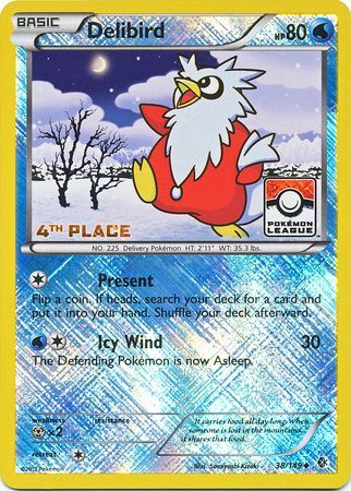 Delibird (38/149) (League Promo 4th Place) [Black & White: Boundaries Crossed] | Event Horizon Hobbies CA