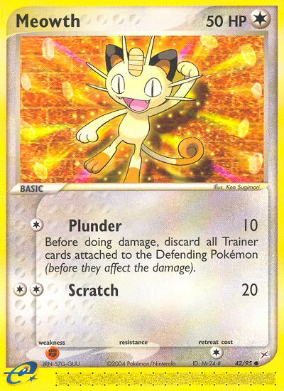 Meowth (42/95) [EX: Team Magma vs Team Aqua] | Event Horizon Hobbies CA