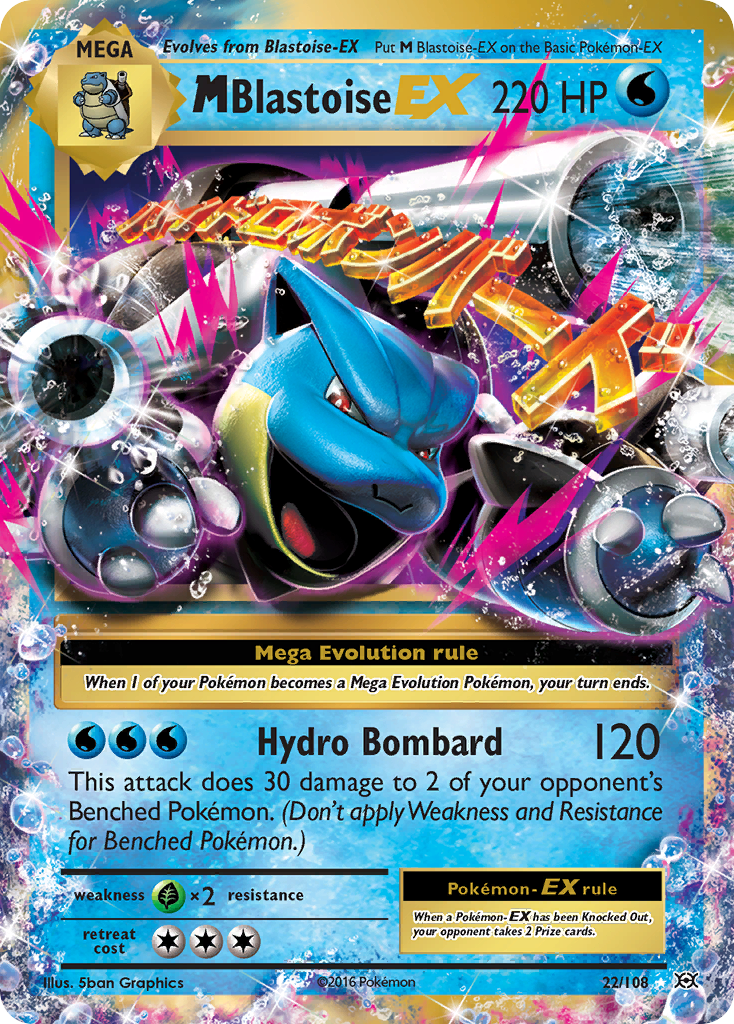 M Blastoise EX (22/108) [XY: Evolutions] | Event Horizon Hobbies CA