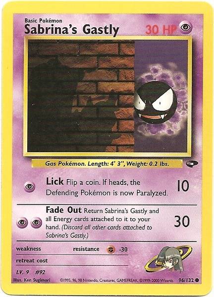 Sabrina's Gastly (96/132) [Gym Challenge Unlimited] | Event Horizon Hobbies CA