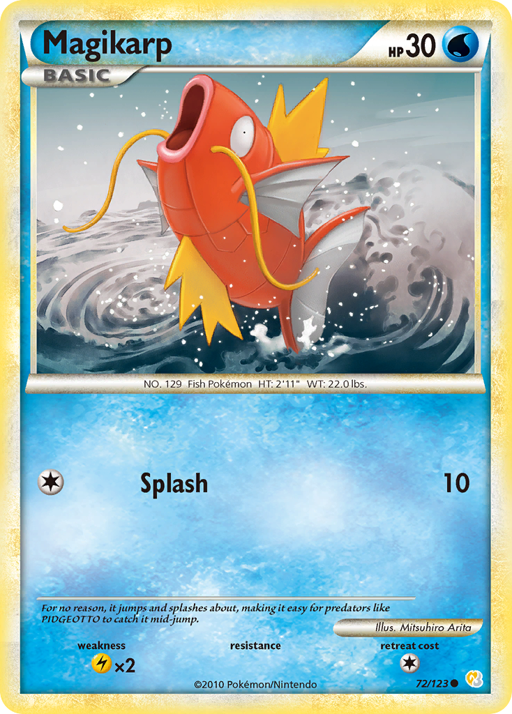 Magikarp (72/123) [HeartGold & SoulSilver: Base Set] | Event Horizon Hobbies CA