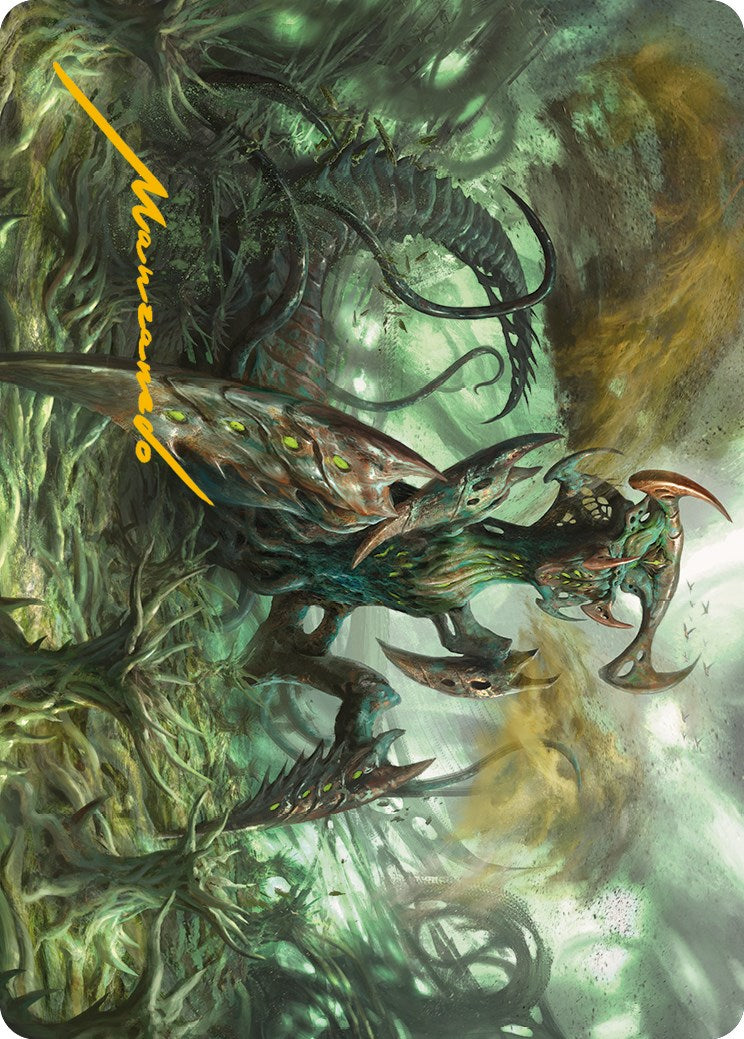 Zopandrel, Hunger Dominus Art Card (Gold-Stamped Signature) [Phyrexia: All Will Be One Art Series] | Event Horizon Hobbies CA