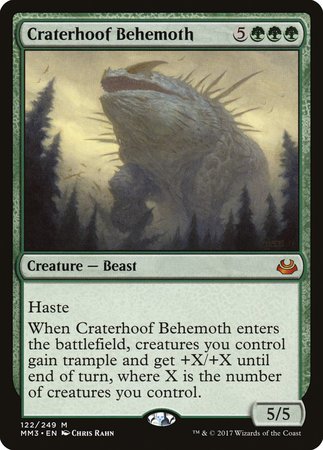 Craterhoof Behemoth [Modern Masters 2017] | Event Horizon Hobbies CA