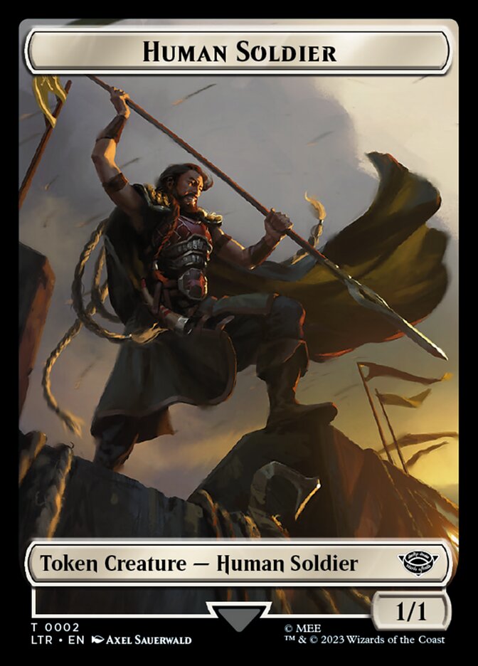 Human Soldier Token (02) [The Lord of the Rings: Tales of Middle-Earth Tokens] | Event Horizon Hobbies CA