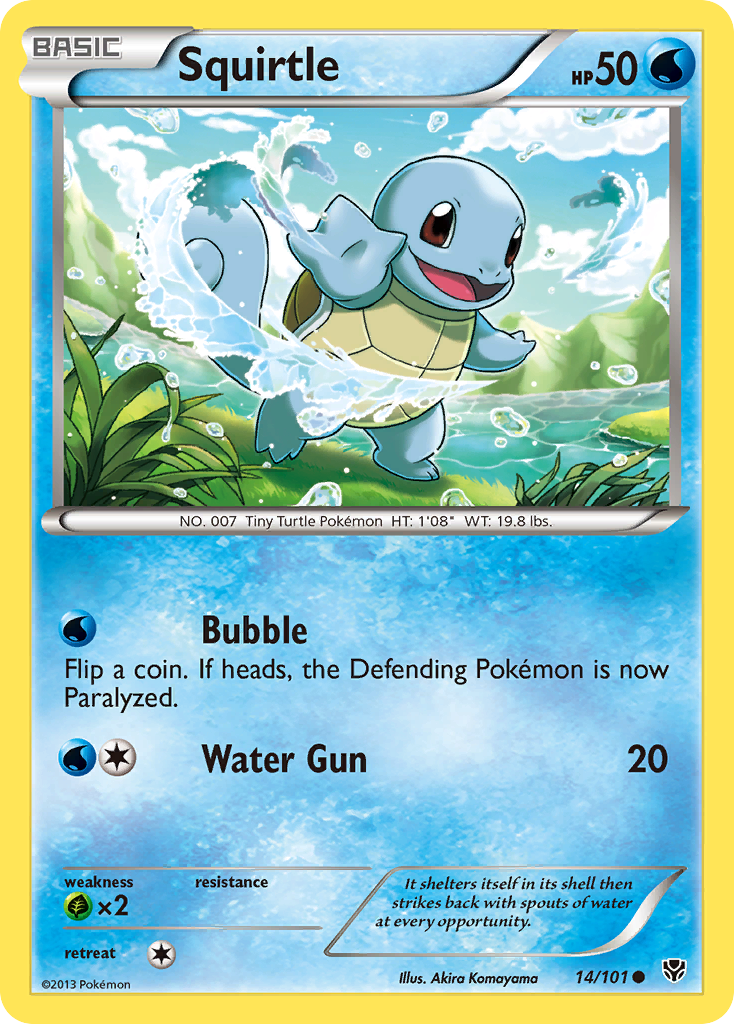 Squirtle (14/101) [Black & White: Plasma Blast] | Event Horizon Hobbies CA