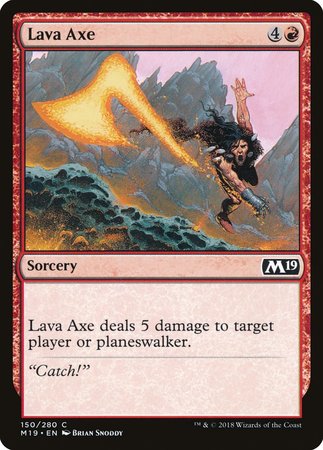 Lava Axe [Core Set 2019] | Event Horizon Hobbies CA