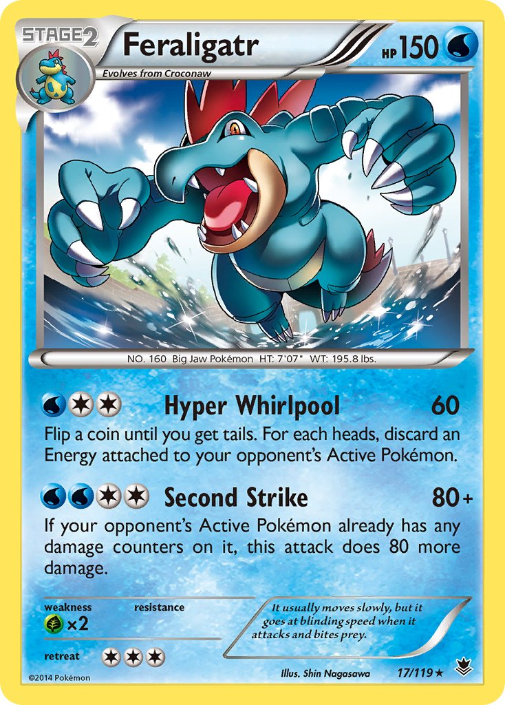 Feraligatr (17/119) (Theme Deck Exclusive) [XY: Phantom Forces] | Event Horizon Hobbies CA