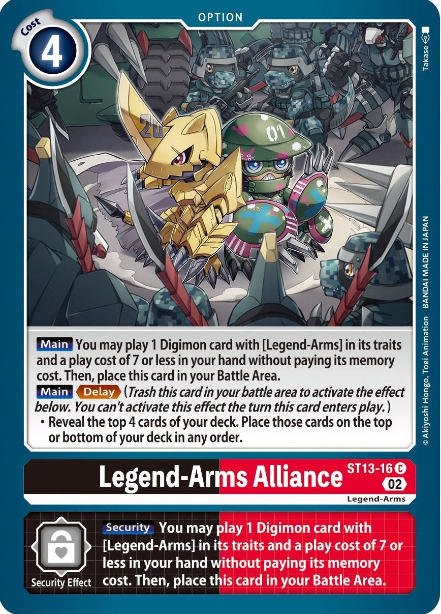 Legend-Arms Alliance [ST13-16] [Starter Deck: Ragnaloardmon] | Event Horizon Hobbies CA