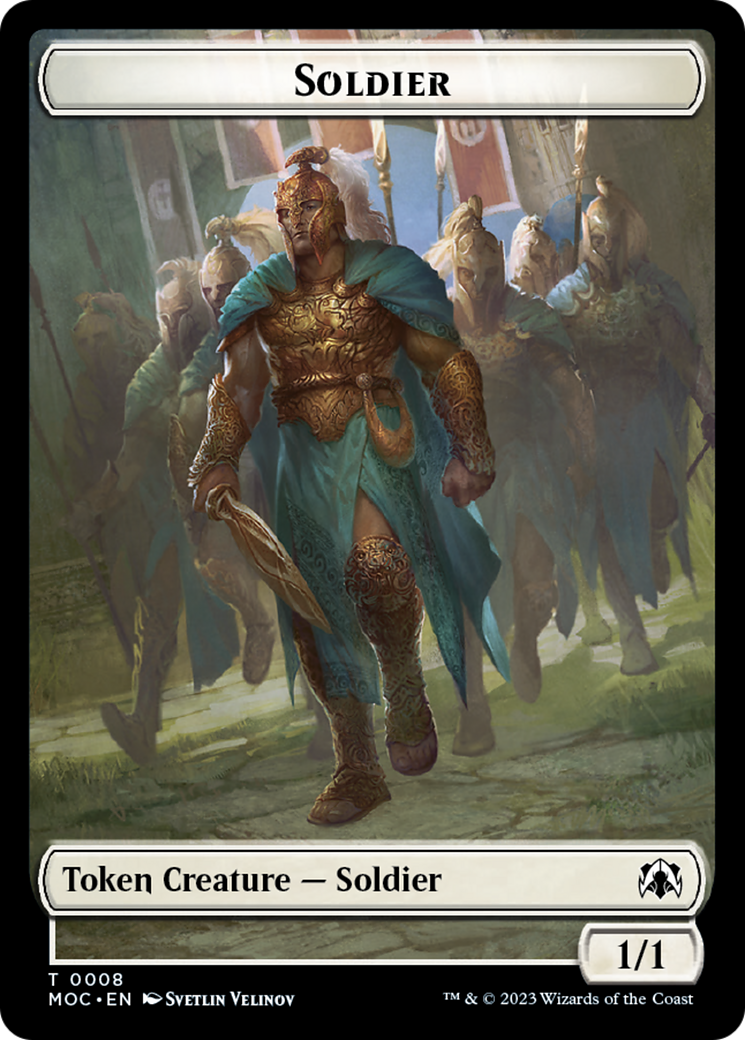 Soldier // Insect Double-Sided Token [March of the Machine Commander Tokens] | Event Horizon Hobbies CA