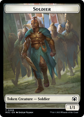 Soldier // Insect Double-Sided Token [March of the Machine Commander Tokens] | Event Horizon Hobbies CA