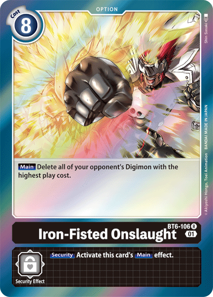 Iron-Fisted Onslaught [BT6-106] [Double Diamond] | Event Horizon Hobbies CA