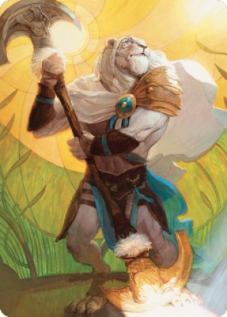 Ajani, Sleeper Agent Art Card [Dominaria United Art Series] | Event Horizon Hobbies CA