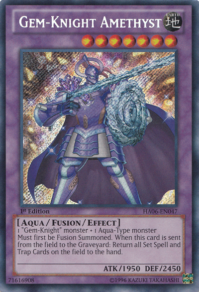 Gem-Knight Amethyst [HA06-EN047] Secret Rare | Event Horizon Hobbies CA