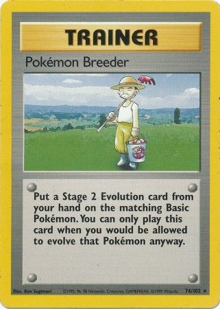 Pokemon Breeder (76/102) [Base Set Unlimited] | Event Horizon Hobbies CA