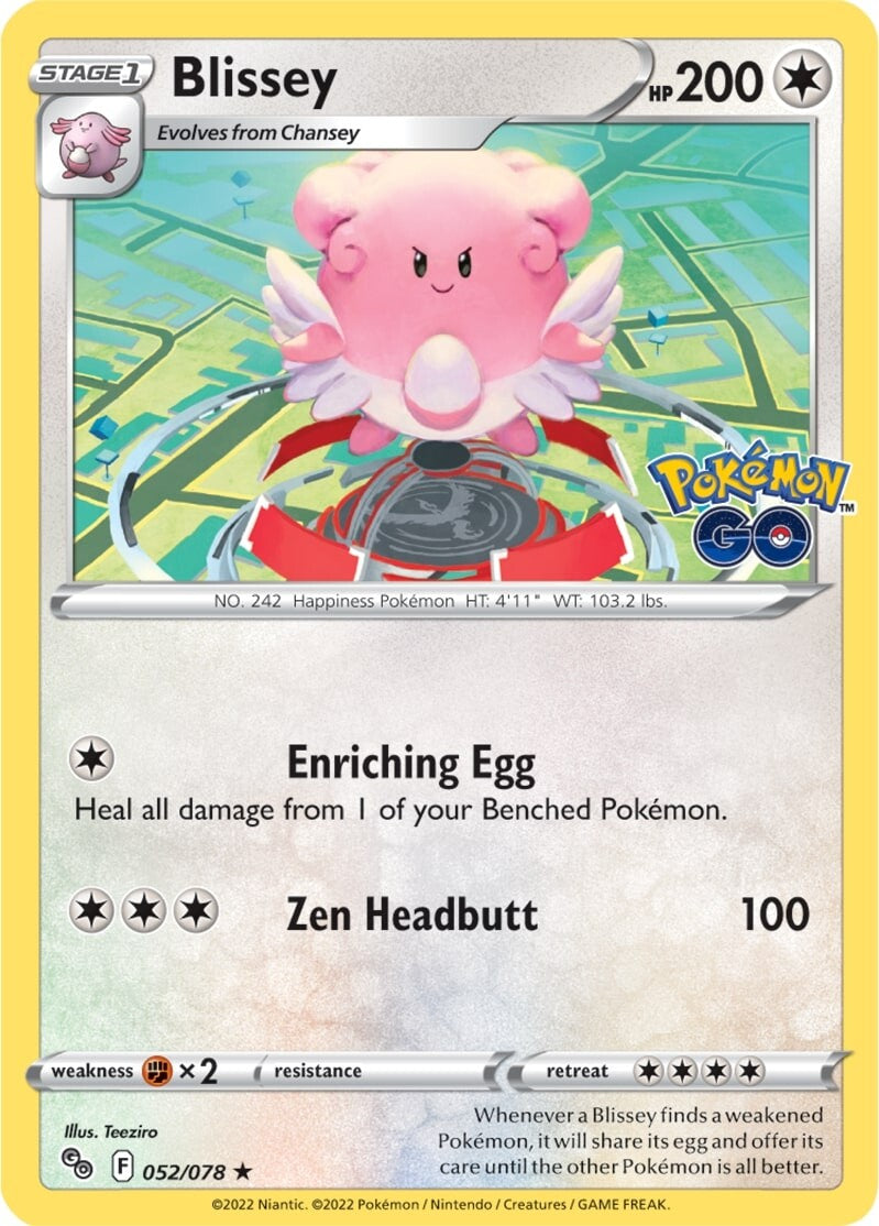 Blissey (052/078) [Pokémon GO] | Event Horizon Hobbies CA