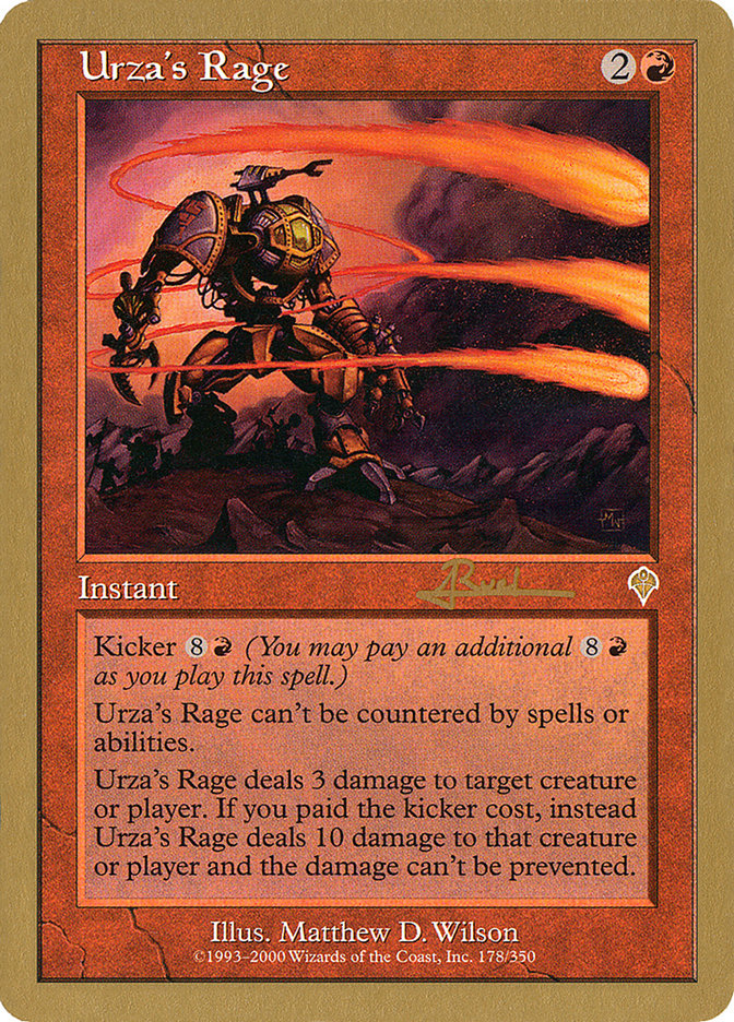 Urza's Rage (Antoine Ruel) [World Championship Decks 2001] | Event Horizon Hobbies CA