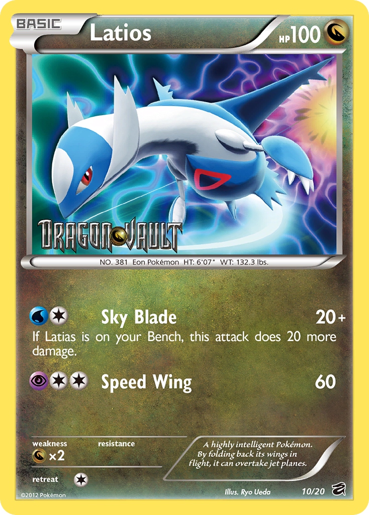 Latios (10/20) (Blister Exclusive) [Black & White: Dragon Vault] | Event Horizon Hobbies CA