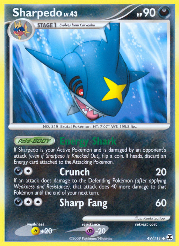 Sharpedo (49/111) [Platinum: Rising Rivals] | Event Horizon Hobbies CA