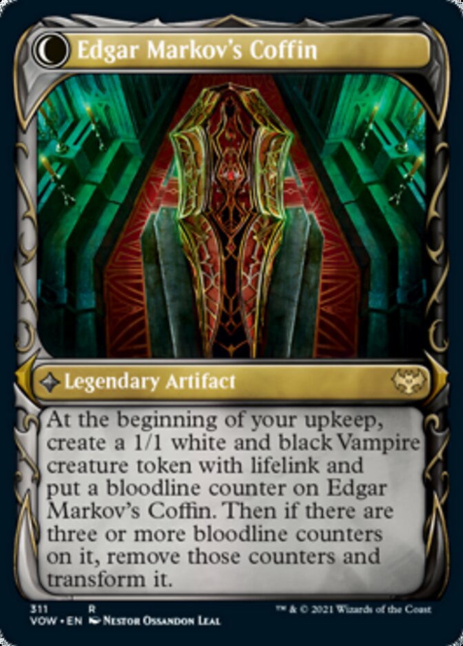 Edgar, Charmed Groom // Edgar Markov's Coffin (Showcase Fang Frame) [Innistrad: Crimson Vow] | Event Horizon Hobbies CA