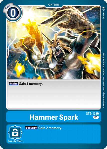 Hammer Spark [ST2-13] (Alternative Art) [Starter Deck: Ulforce Veedramon] | Event Horizon Hobbies CA