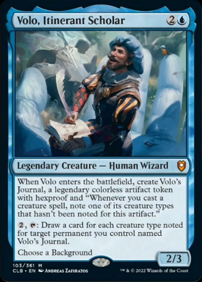 Volo, Itinerant Scholar [Commander Legends: Battle for Baldur's Gate] | Event Horizon Hobbies CA