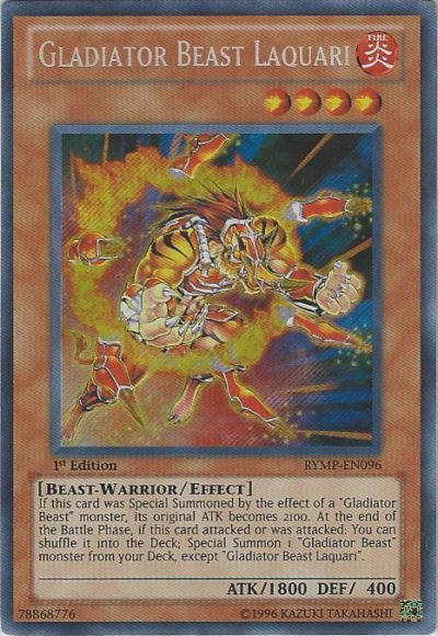 Gladiator Beast Laquari [RYMP-EN096] Secret Rare | Event Horizon Hobbies CA