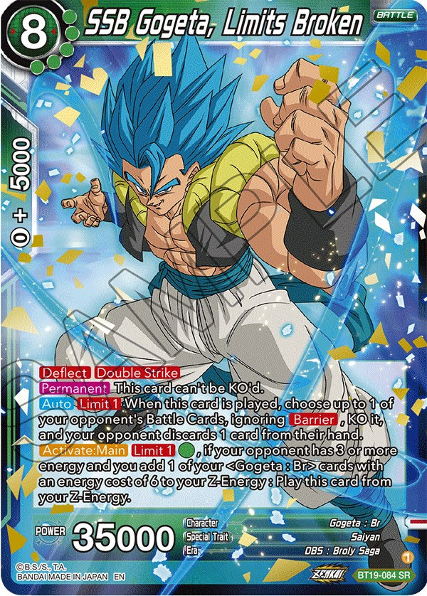 SSB Gogeta, Limits Broken (BT19-084) [Fighter's Ambition] | Event Horizon Hobbies CA