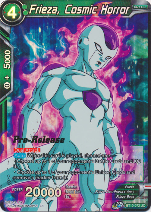 Frieza, Cosmic Horror (BT10-072) [Rise of the Unison Warrior Prerelease Promos] | Event Horizon Hobbies CA