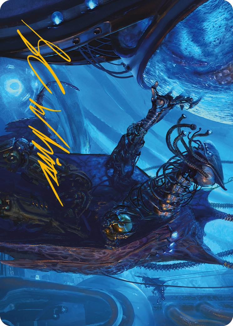 Atmosphere Surgeon Art Card (Gold-Stamped Signature) [Phyrexia: All Will Be One Art Series] | Event Horizon Hobbies CA