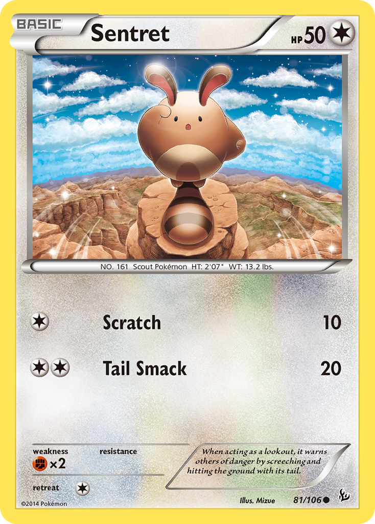 Sentret (81/106) [XY: Flashfire] | Event Horizon Hobbies CA