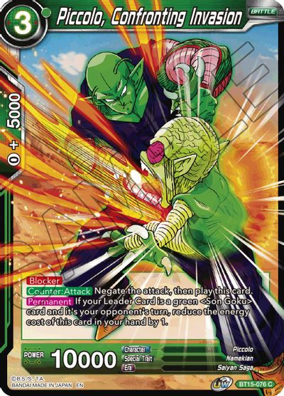 Piccolo, Confronting Invasion (BT15-076) [Saiyan Showdown] | Event Horizon Hobbies CA