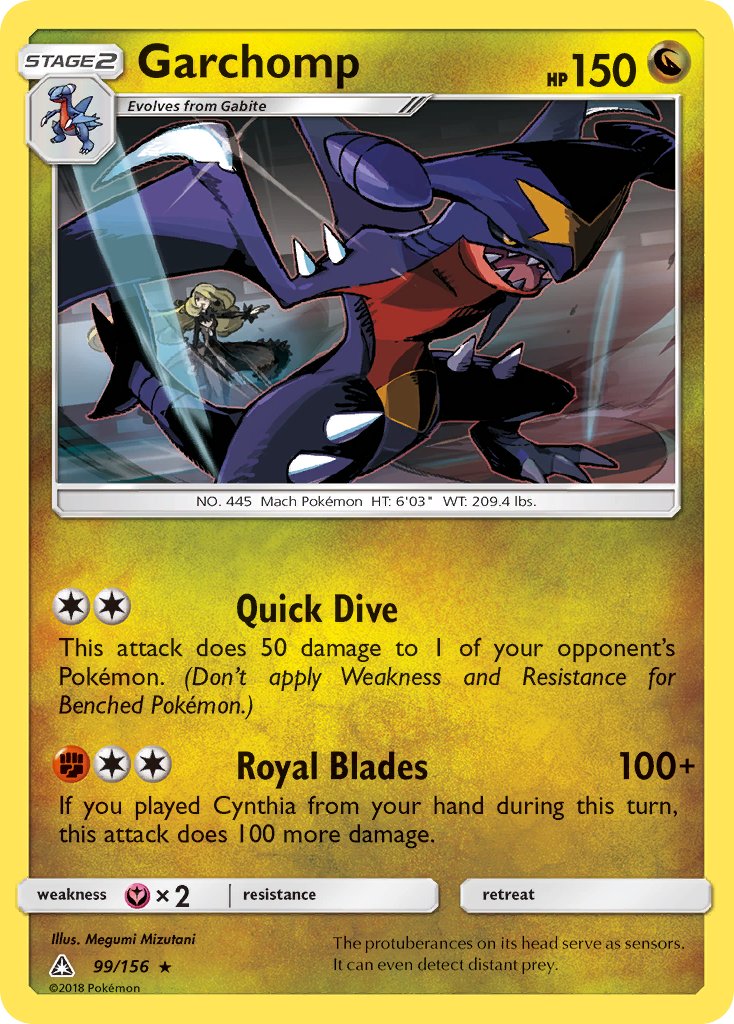 Garchomp (99/156) (Cracked Ice Holo) (Theme Deck Exclusive) [Sun & Moon: Ultra Prism] | Event Horizon Hobbies CA