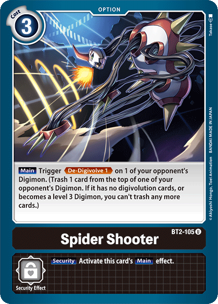 Spider Shooter [BT2-105] [Release Special Booster Ver.1.0] | Event Horizon Hobbies CA