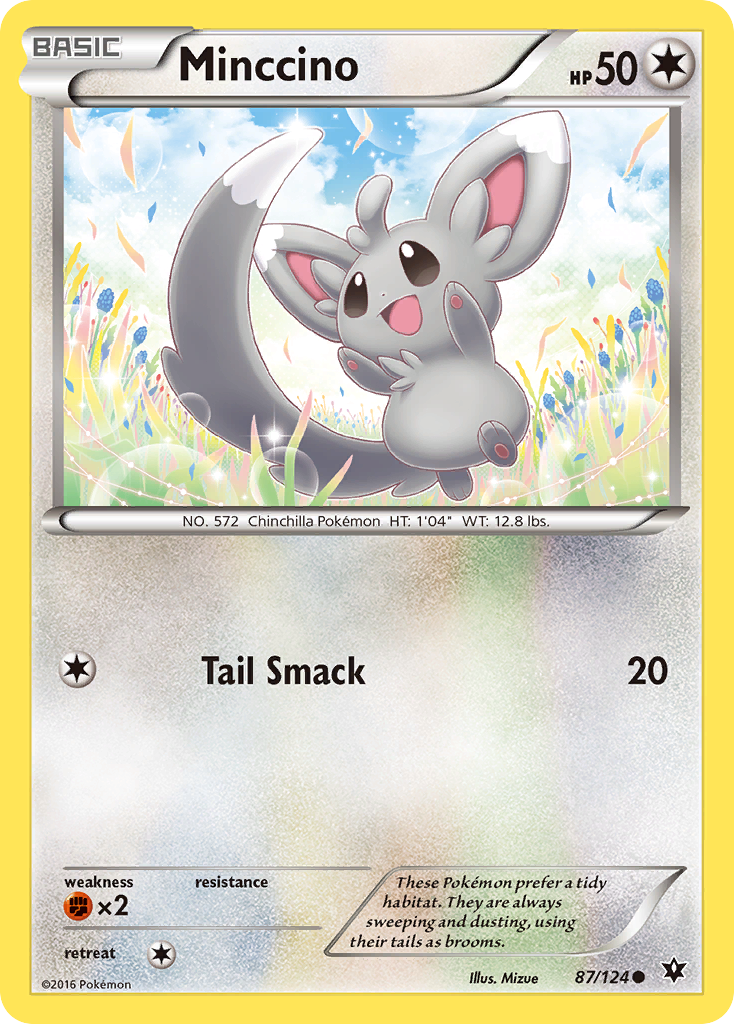 Minccino (87/124) [XY: Fates Collide] | Event Horizon Hobbies CA