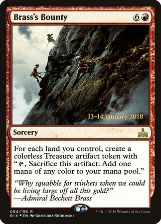 Brass's Bounty [Rivals of Ixalan Promos] | Event Horizon Hobbies CA