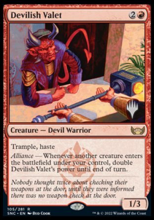 Devilish Valet (Promo Pack) [Streets of New Capenna Promos] | Event Horizon Hobbies CA